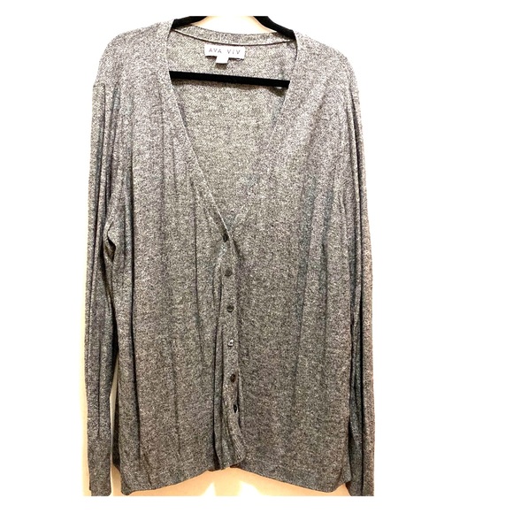 Ava & Viv Sweaters - Ava & Viv Gray Cardigan